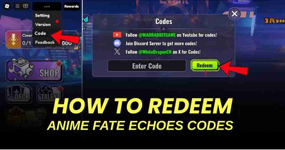 How to redeem codes