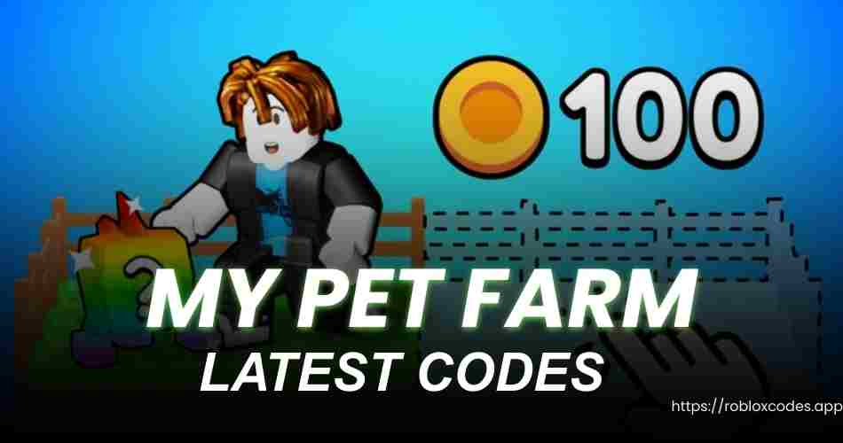 My Pet Farm Codes
