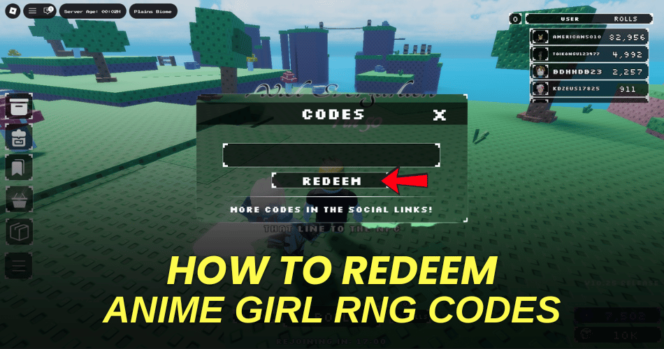 How to redeem codes