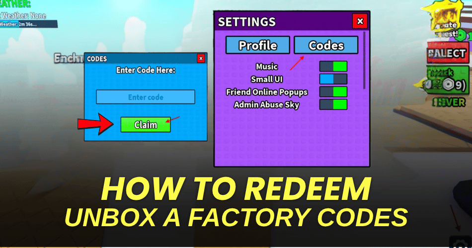 How to redeem codes
