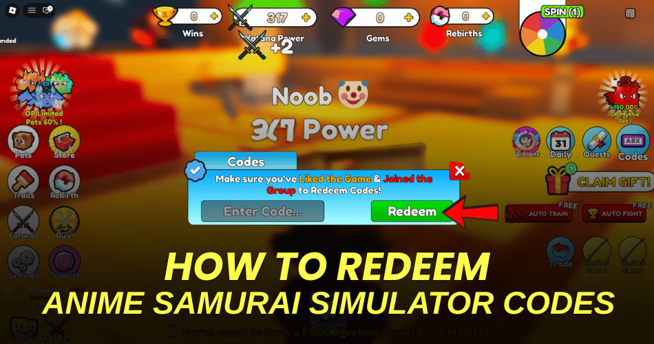 How to redeem codes