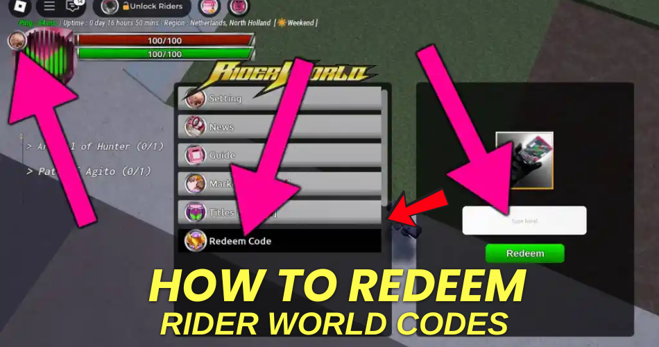 How to redeem codes