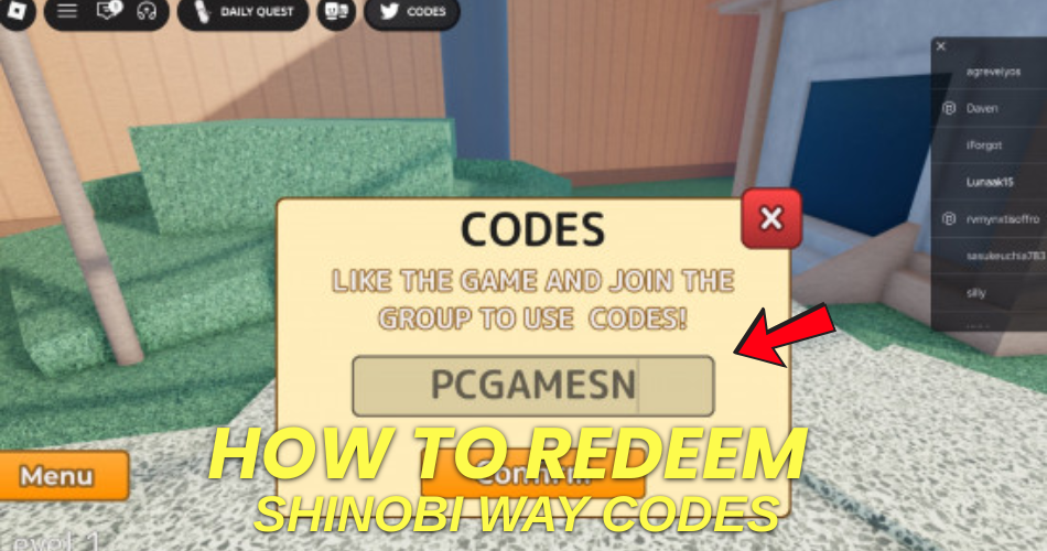 How to redeem codes