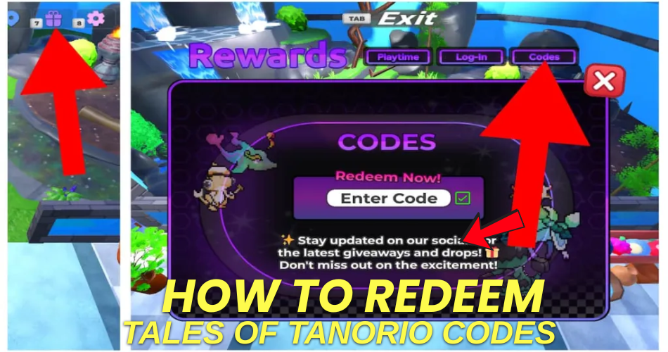 How to redeem codes