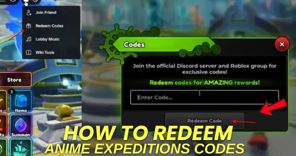 How to redeem codes