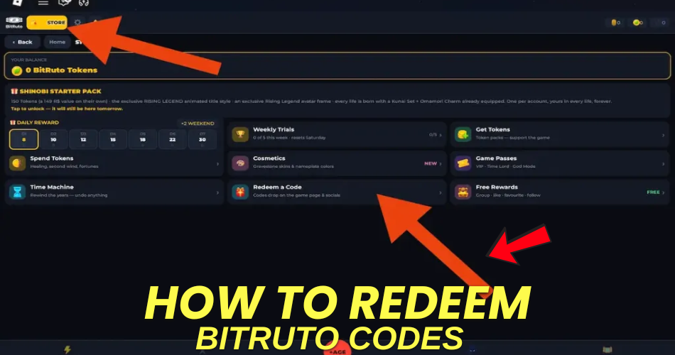 How to redeem codes