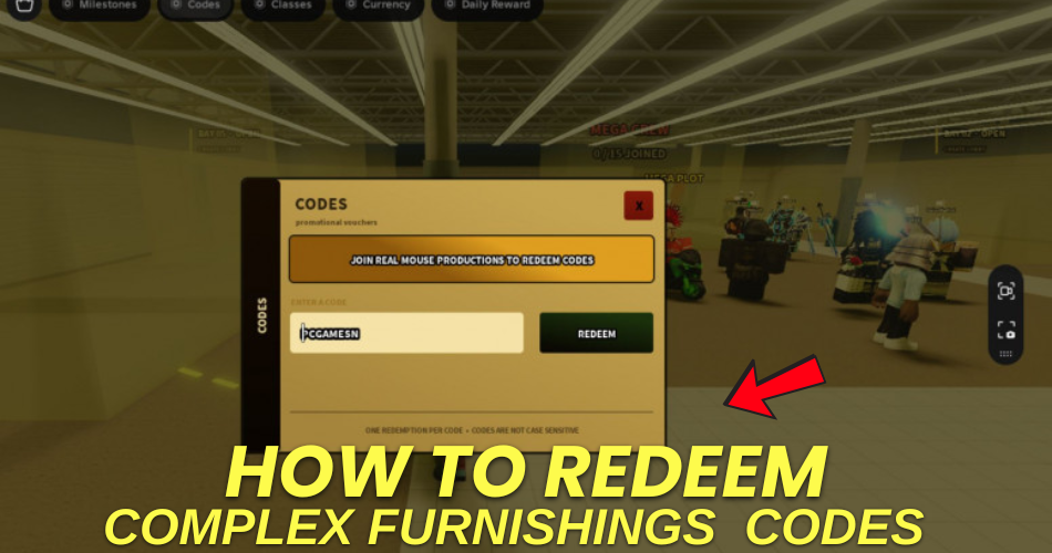 How to redeem codes