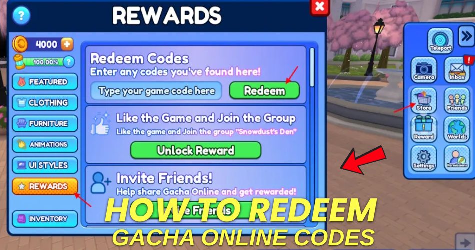 How to redeem codes