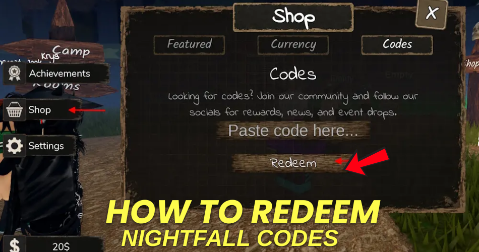 How to redeem codes