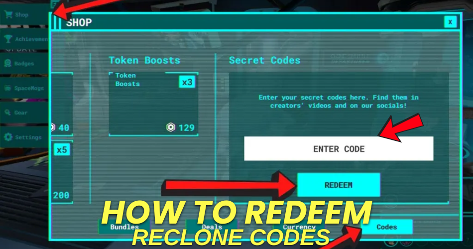 How to redeem codes