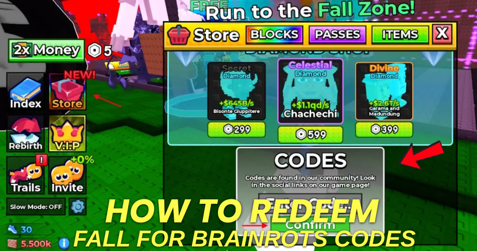 How to redeem codes