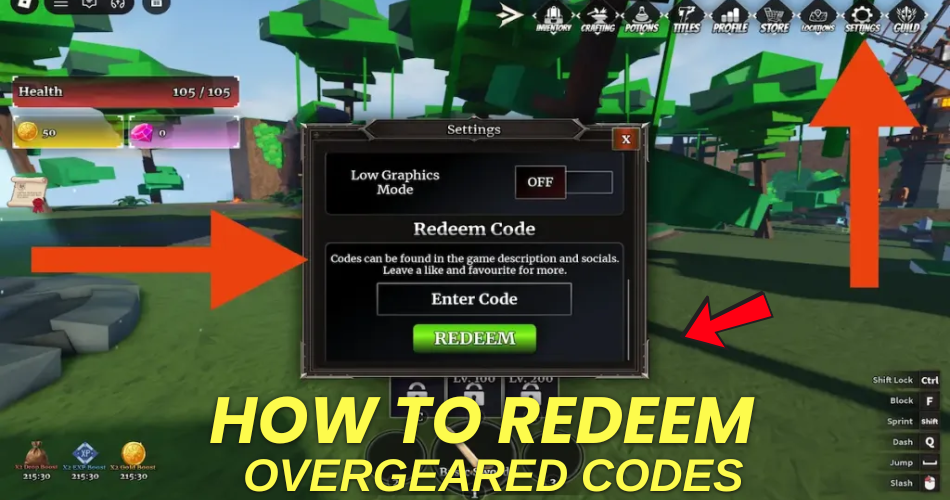 How to redeem codes