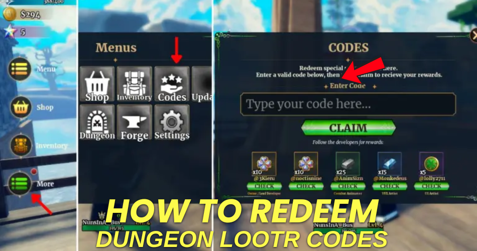 How to redeem codes