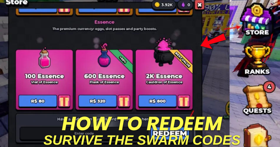 How to redeem codes